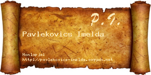 Pavlekovics Imelda névjegykártya